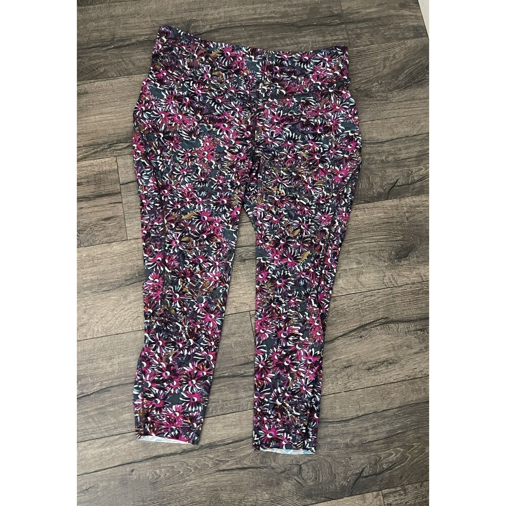 Lululemon Swift Speed Leggings Size 18 High-Rise   Floral Electric Multicolor
